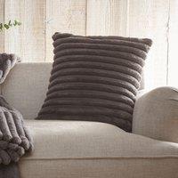 Appletree Morritz Faux Fur Filled Cushion 43cm x 43cm Charcoal