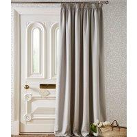 Laura Ashley Stephanie 66 x 84 Ready Made Pencil Pleat Door Curtain Dove Grey