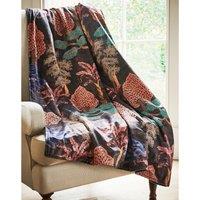 Linda Barker Cloud Tree 130cm x 180cm Digitally Printed Velvet Throw Pewter