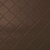 Trellis Vinyl Embossed Upholstery Fabric Brown