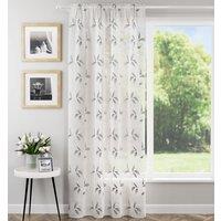 Oasis Pair Ready Made Voile Curtains Grey