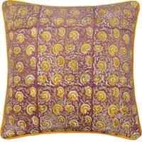 Chedworth Piped Velvet Filled Cushion 50cm x 50cm Rose Gold