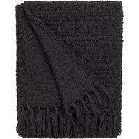 Candar Boucle Textured 130cm x 170cm Throw Black