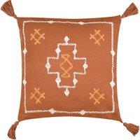 Durdle Embroidered Filled Cushion 45cm x 45cm Ginger