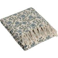 Delphine Cotton 130cm x 70cm Throw Delph Blue
