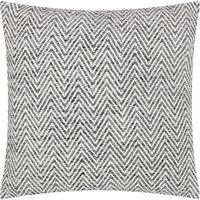 Croft Twill Woven Filled Cushion 50cm x 50cm Charcoal