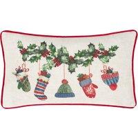 Evans Lichfield Winter Warmers Piped 35cm x 50cm Filled Boudoir Multi