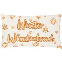 Gretel Winter Wonderland Embroidered 30cm x 50cm Filled Boudoir Cloud Dust Ginger