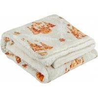 Gretel Sherpa Fleece 130cm x 150cm Throw Cloud Dust