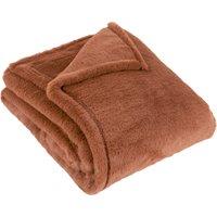 Kallu Double-Sided Faux-Fur 150cm x 200cm Throw Rust