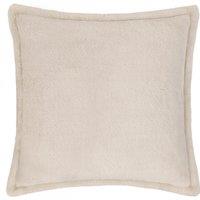 Kallu Faux Fur Filled Cushion 55cm x 55cm Natural