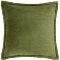 Kallu Faux Fur Filled Cushion 55cm x 55cm Olive