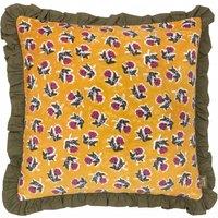 Kemble Printed Cotton Filled Cushion 45cm x 45cm Gold Hunter Green