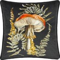 Kielder Forest Hatfield Chenille Piped Filled Cushion 43cm x 43cm Black
