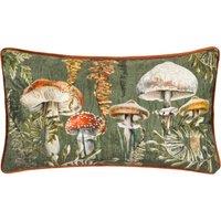 Kielder Forest Fungi Chenille Piped Filled Cushion 30cm x 50cm Fungi