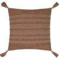 Larch Woven Filled Cushion 45cm x 45cm Cocoa