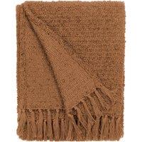 Candar Boucle Textured 130cm x 170cm Throw Ginger
