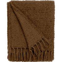 Candar Boucle Textured 130cm x 170cm Throw Cocoa
