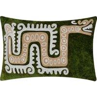 Dynasty Dragon Embroidered Chenille 30cm x 50cm Filled Boudoir Verdie