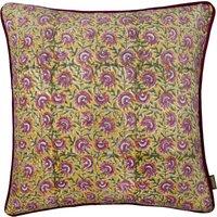 Chedworth Piped Velvet Filled Cushion 50cm x 50cm Gold Rose