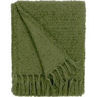 Candar Boucle Textured 130cm x 170cm Throw Khaki