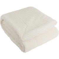 Olann Shearling Fleece 130cm x 180cm Throw Ecru