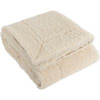 Olann Shearling Fleece 130cm x 180cm Throw Natural