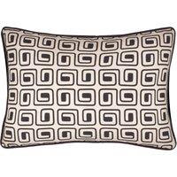 Safara Piped Cotton 35cm x 50cm Filled Boudoir Black