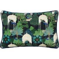 Serenity Printed Velvet 40cm x 60cm Filled Boudoir Midnight