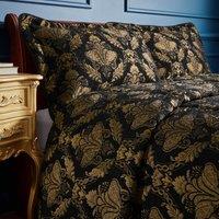 Shiraz Jacquard Chenille Bedspread 275cm x 275cm Bedspread Black