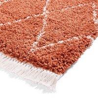 Boho 8280 Shaggy Runner 60cm x 230cm Rug Rust