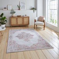 Artemis B9076A Metallic Effect Yarn Rug Rose Silver
