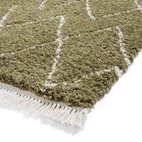 Boho 8280 Shaggy Runner 60cm x 230cm Rug Green