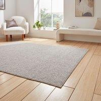 Boucle E6403 Multi Textured Pile Rug Grey 80cm x 150cm