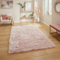 Polar Plush Shaggy Rug Rose
