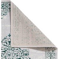 Artemis B9076A Metallic Effect Yarn Rug Green Silver