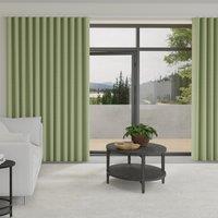 Orla Kiely Tiny Stem Made to Measure Wave Curtain + FREE Track Green