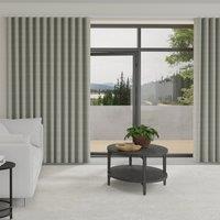 Orla Kiely Scribble Stem Made to Measure Wave Curtain + FREE Track Cool Grey