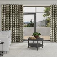 Orla Kiely Solid Stem Made to Measure Wave Curtain + FREE Track Black