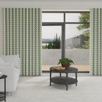 Orla Kiely Two Colour Stem Made to Measure Wave Curtain + FREE Track Powder Blue