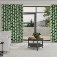 Orla Kiely Dog Show Made to Measure Wave Curtain + FREE Track Green
