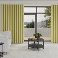 Orla Kiely Tiny Stem Made to Measure Wave Curtain + FREE Track Yellow
