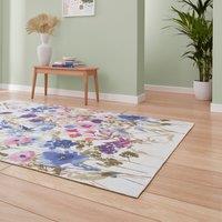Catherine Lansfield Country Floral Rug Purple