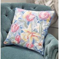 Laura Ashley Tulips Feather Filled Cushion 45cm x 45cm China Blue