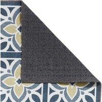 Victoria H1191 Washable Rug Grey Yellow