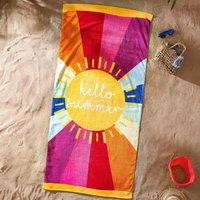 Catherine Lansfield Hello Summer Absorbent Beach Towel Multi