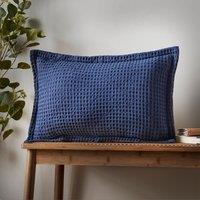Pineapple Elephant Jaipur Waffle 30cm x 50cm Oxford Filled Boudoir Navy Blue