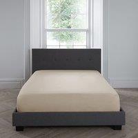 Appletree 200TC Plain Dye Bed Linen Fitted Sheet Natural