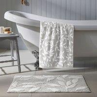 Dreams & Drapes Sandringham Leaf Towel Grey