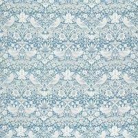 William Morris Strawberry Thief Jacquard Fabric Denim